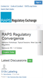 Mobile Screenshot of connect.raps.org